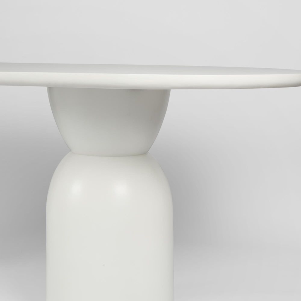 Olive Dining Table Oval 240 White