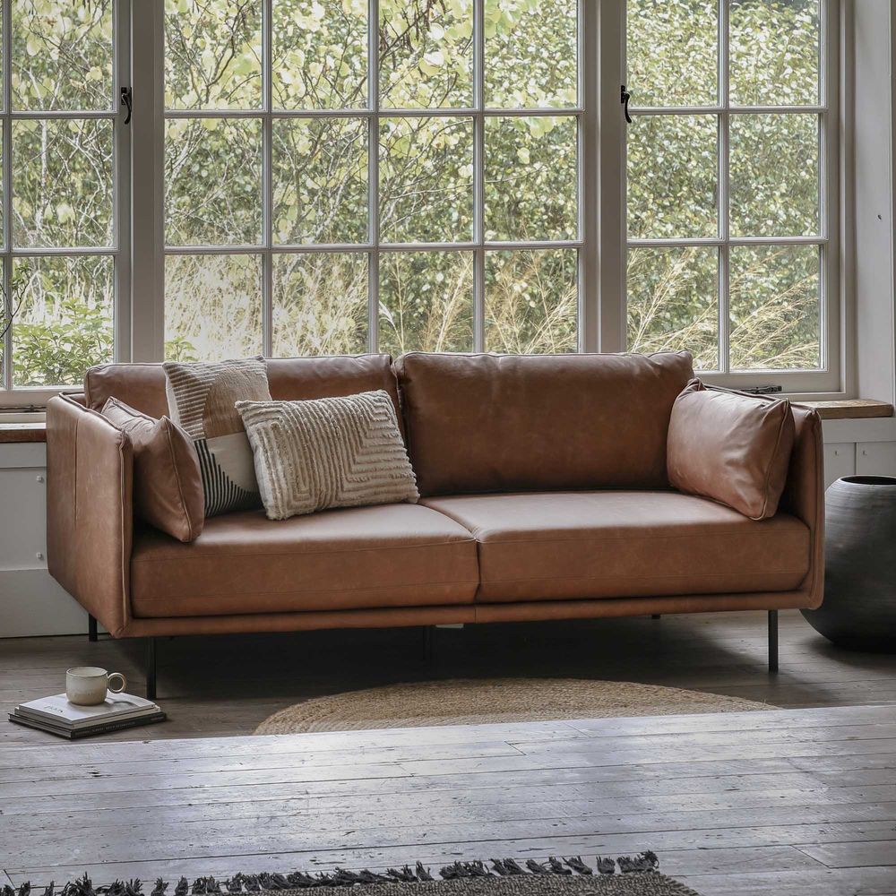 Wigmore Sofa Brown Leather