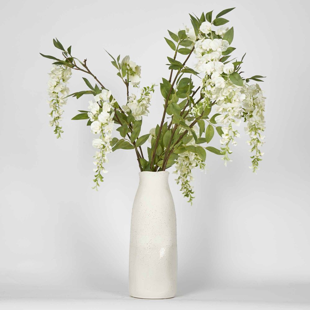 Tuba Wisteria White Floral Arrangement