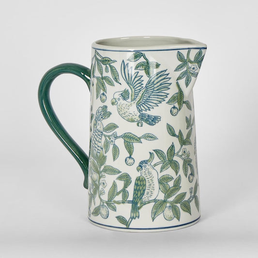 Meadow Parrot Water Jug