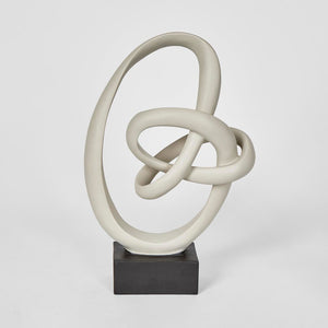 Sana Abstract Sculpture Grey/Black Stand