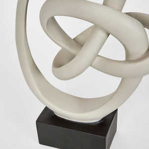 Sana Abstract Sculpture Grey/Black Stand