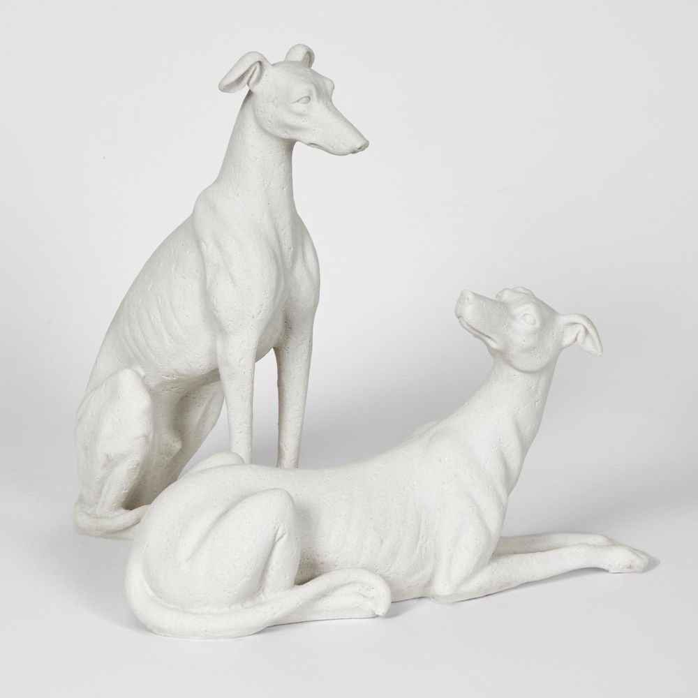 Penny Dog Sculpture White