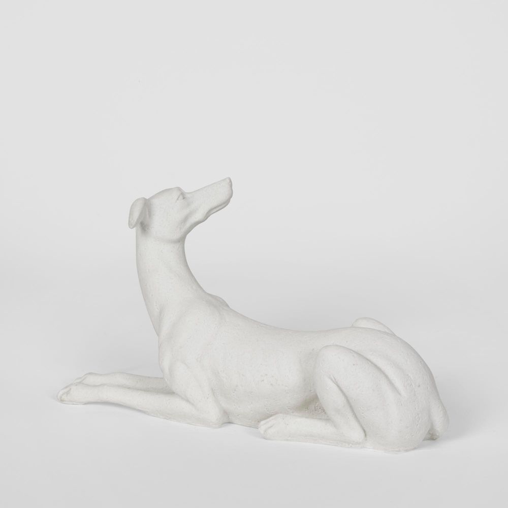 Penny Dog Sculpture White