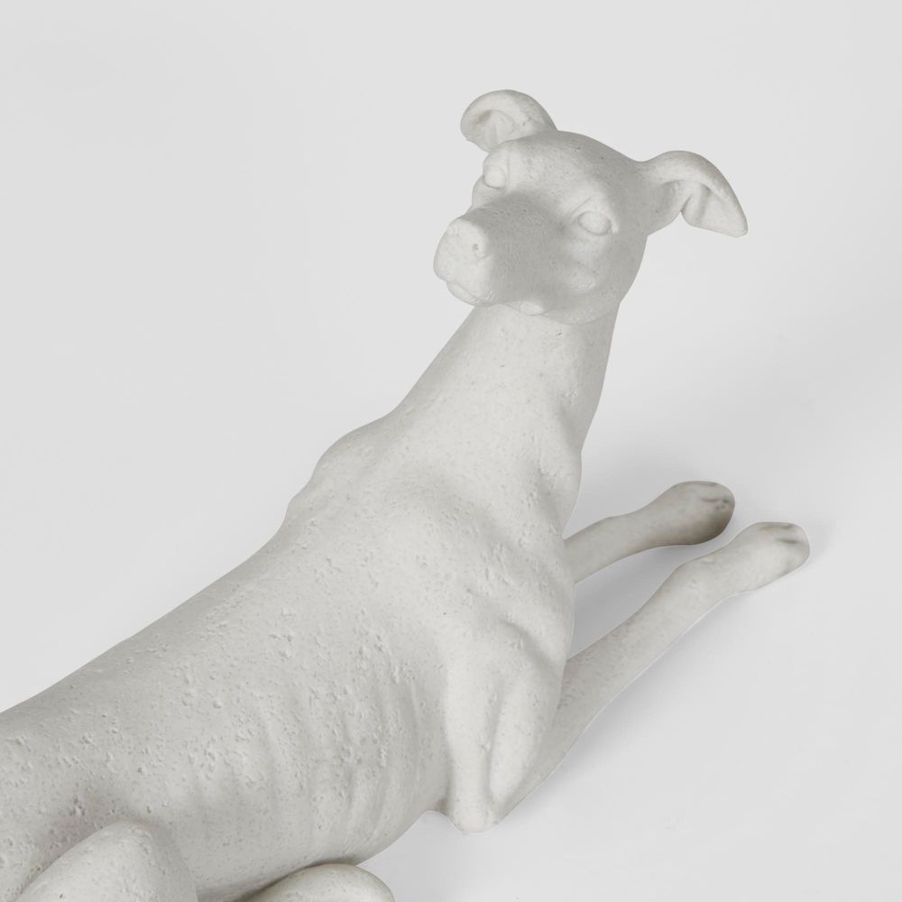 Penny Dog Sculpture White