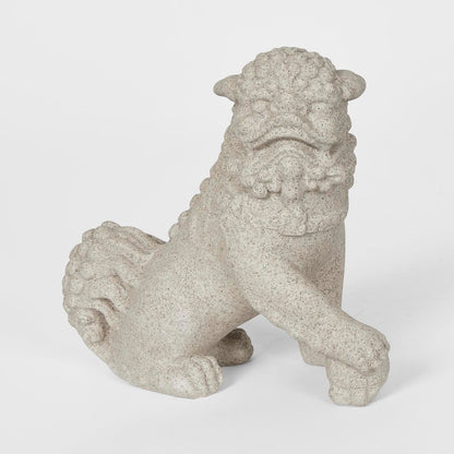 Foo Dog Left Sculpture Grey