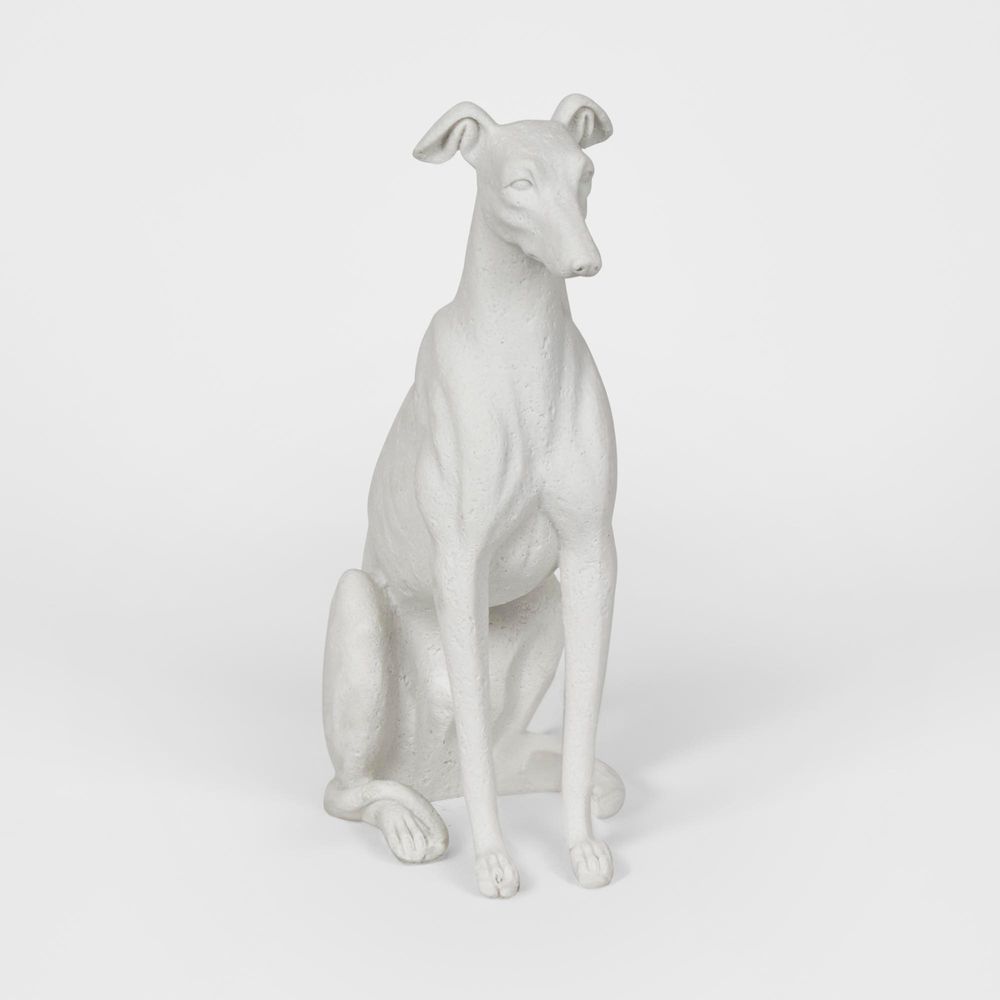 Finn Dog Sculpture White