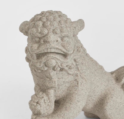 Foo Dog Right Sculpture Grey