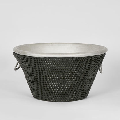 Paume Rattan Drinks Cooler Black