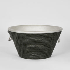 Paume Rattan Drinks Cooler Black