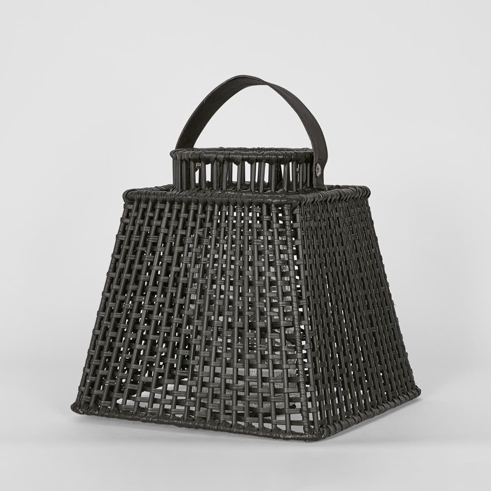 Eden Rattan Lantern Square Small Black