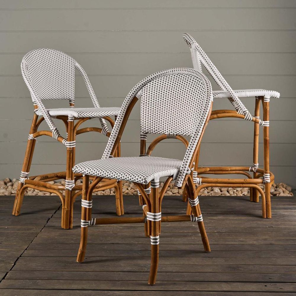 Riviera Rattan Dining Chair Grey -Outdoor Undercover
