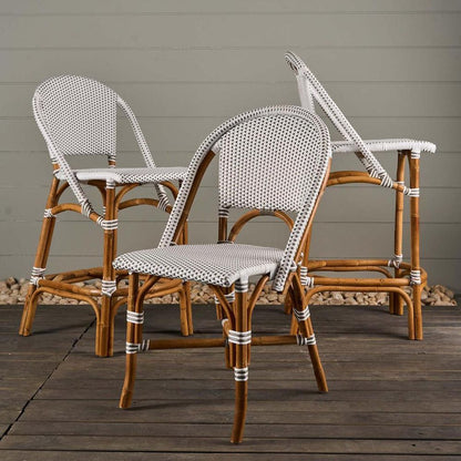 Riviera Rattan Dining Chair Grey -Outdoor Undercover