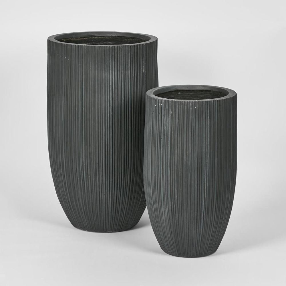 Alicia Planter Set Of 2 Black