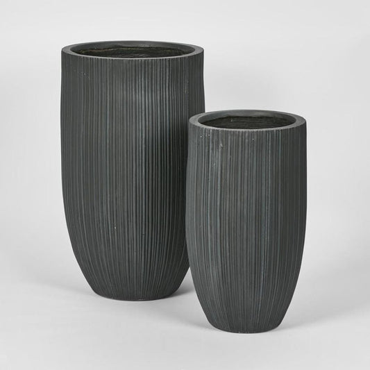 Alicia Planter Set Of 2 Black
