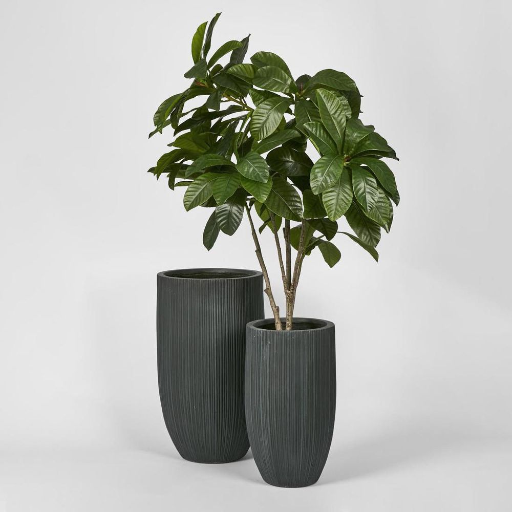 Alicia Planter Set Of 2 Black