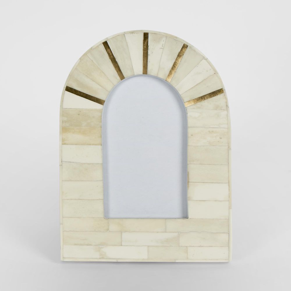 Orla Arch Bone Inlay White Photo Frame 4X6