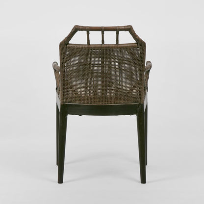 Baker Dining Chair With Arms Soil Brown