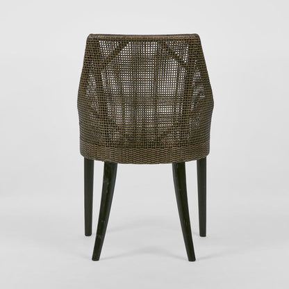 Charlotte Rattan Dining Chair Soil Brown