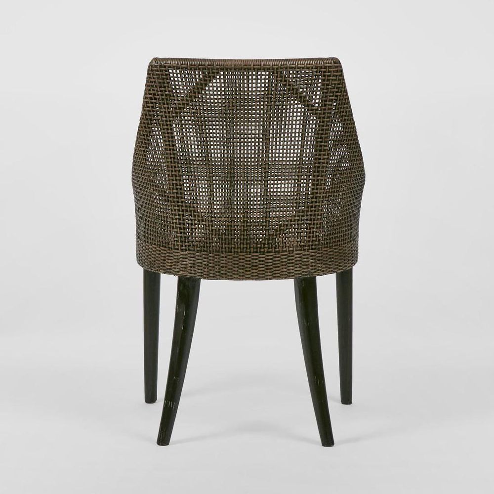 Charlotte Rattan Dining Chair Soil Brown