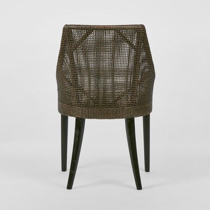 Charlotte Rattan Dining Chair Soil Brown