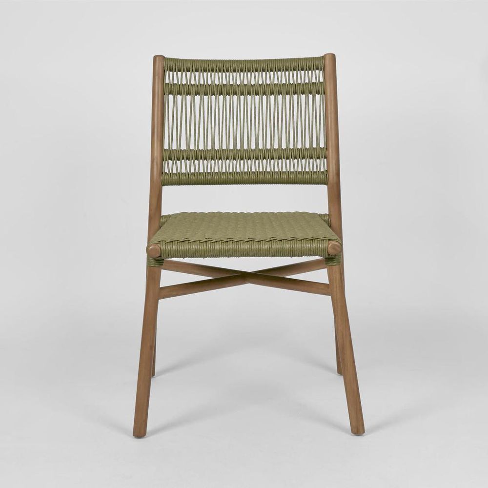 Wategos Teak Dining Chair Olive Green -Outdoor