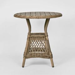 Marco Aluminium Synthetic Wicker Table Natural -Outdoor