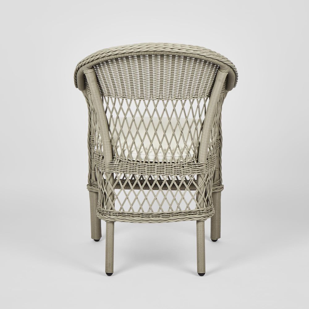 Marco Aluminium Synthetic Wicker Chair Grey -Outdoor