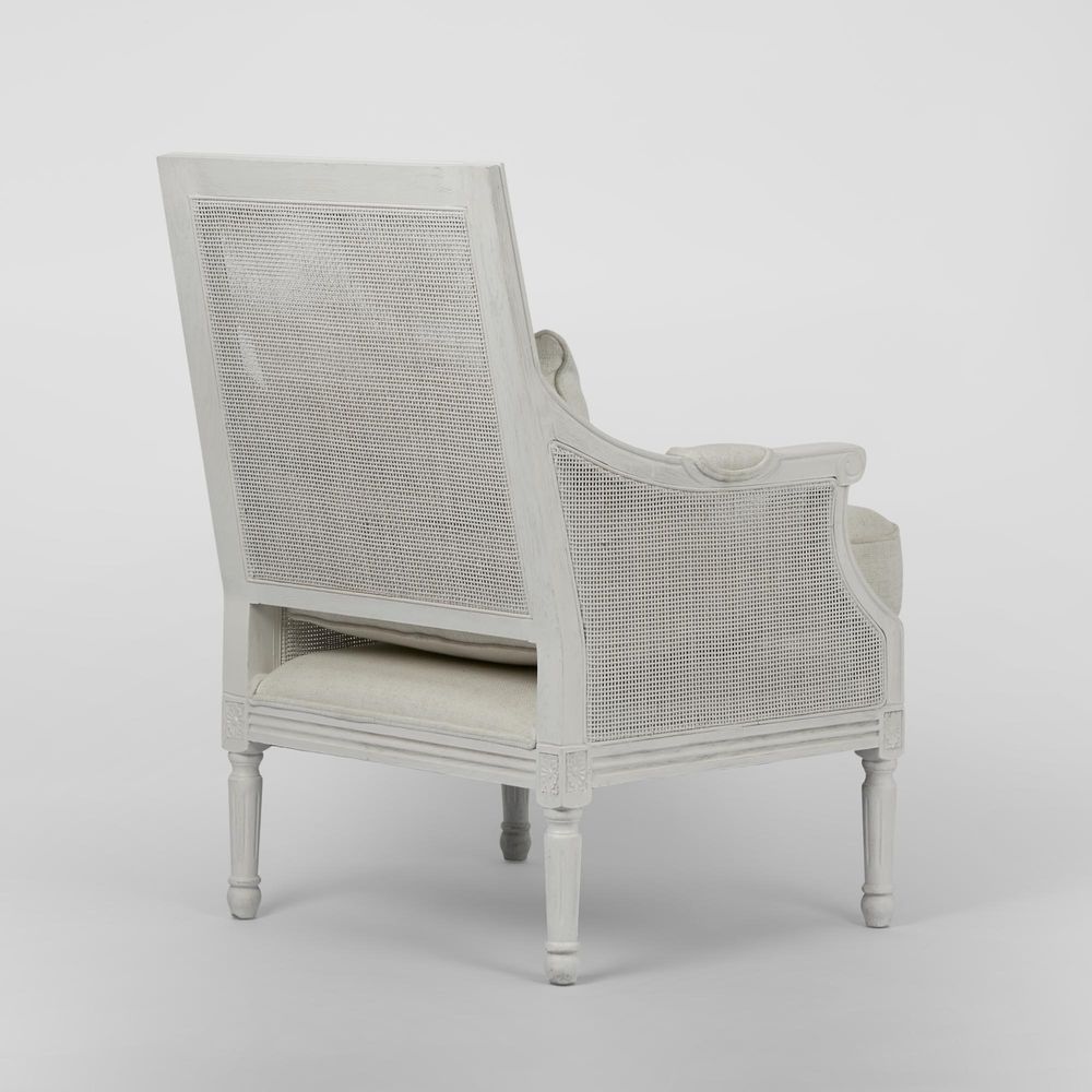 Hicks White Armchair