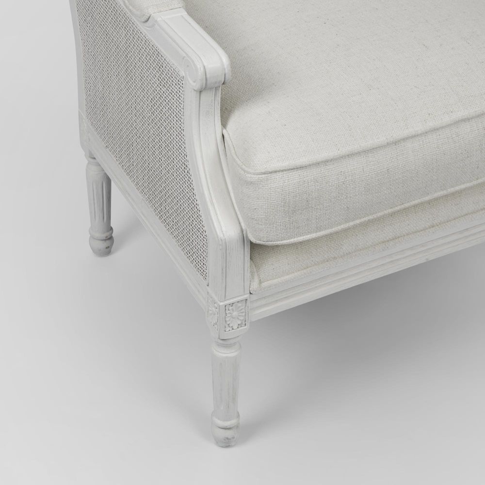 Hicks White Armchair