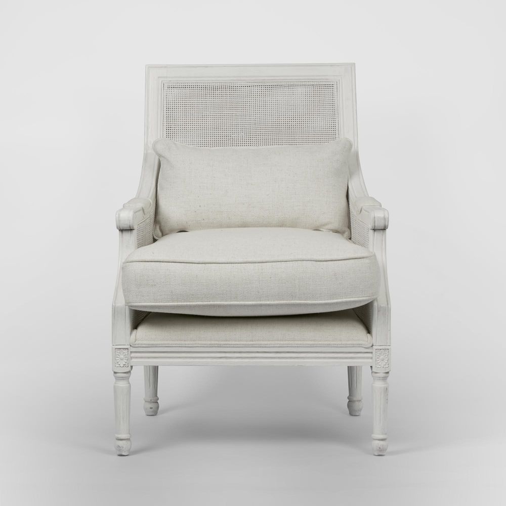 Hicks White Armchair