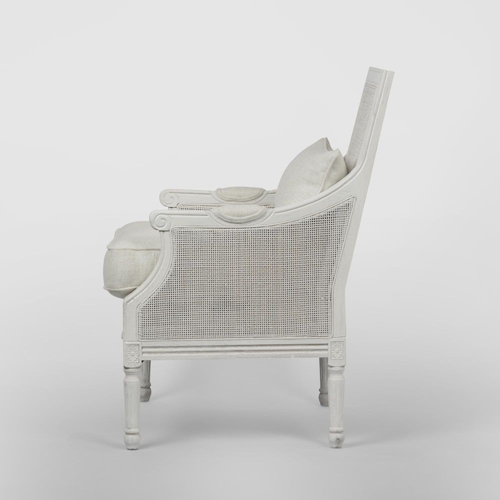 Hicks White Armchair