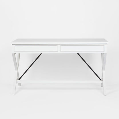 Amos Oak Desk White