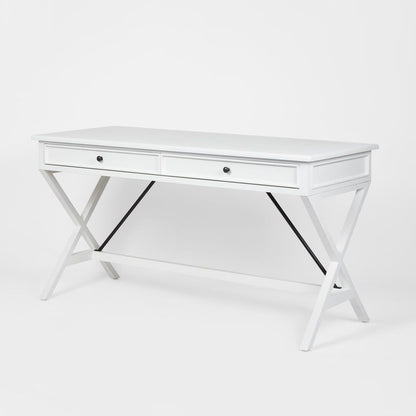 Amos Oak Desk White