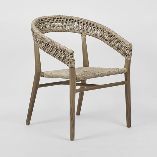 Cove Teak & Synthetic Dining Chair Natural -Outdoor