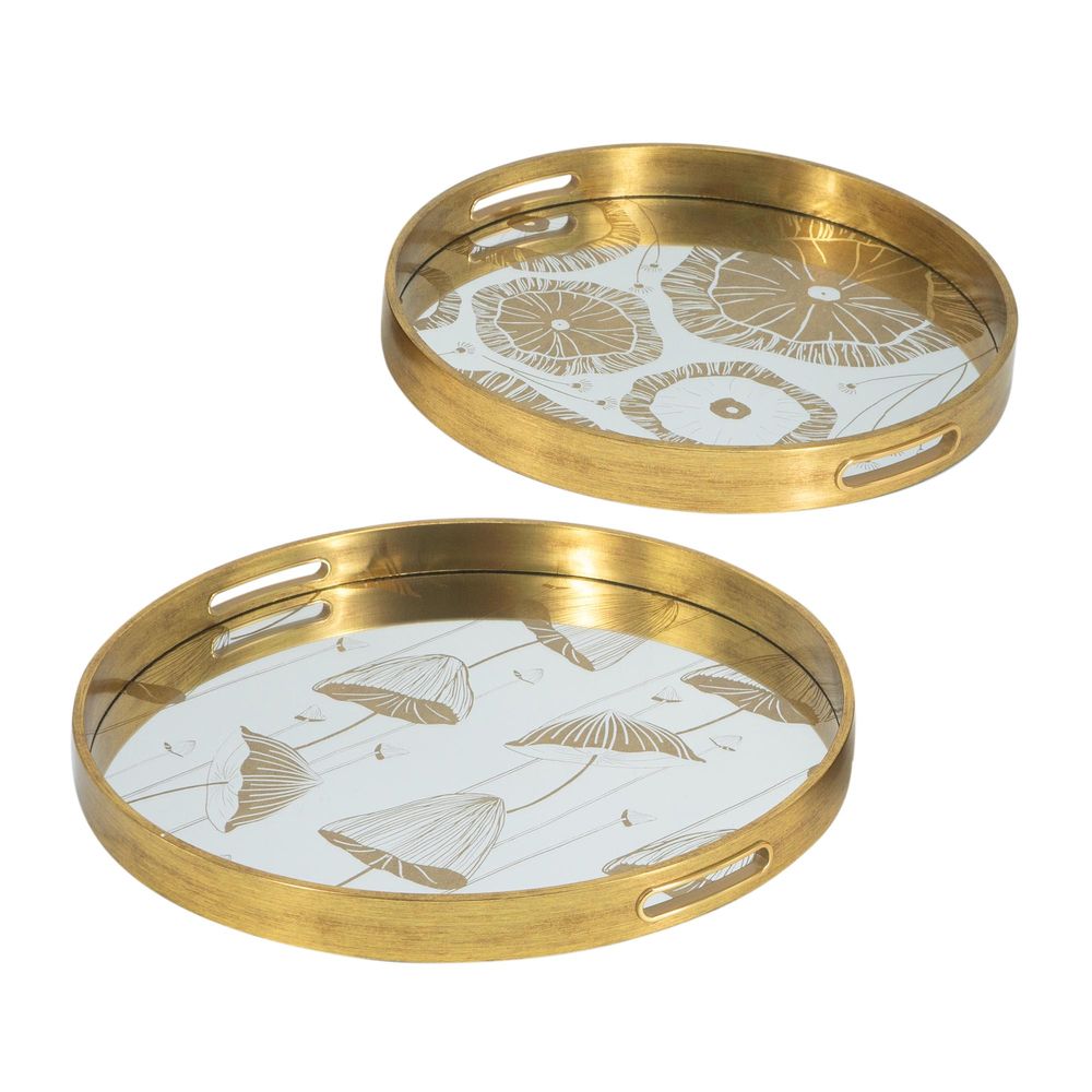 Clark Round Decorative Tray Set Of 2