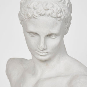 Grecian Polyresin Male Bust