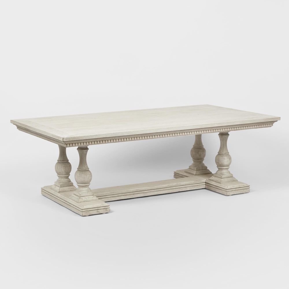 Ville Oak Dining Table White 300Cm