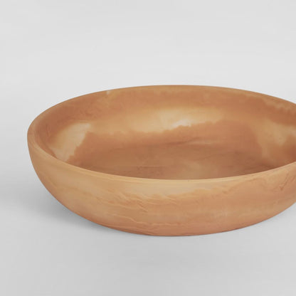 Halo Swirl Resin Serving Bowl Large Peach