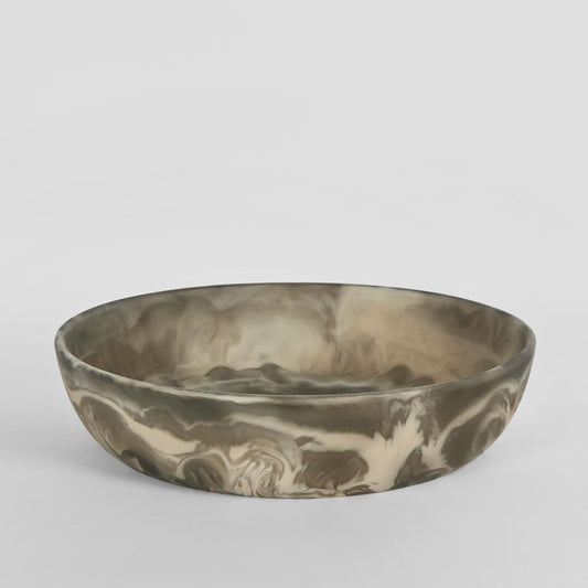 Halo Swirl Resin Serving Bowl Large Coca