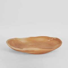 Halo Swirl Resin Serving Platter Medium Peach