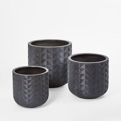 Sawyer Set Of 3 Planter Grey