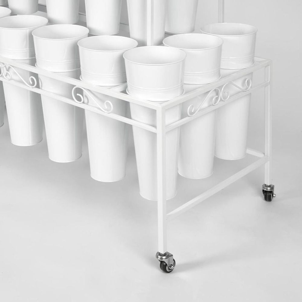 Rectangular 21 Bucket Flower Stand