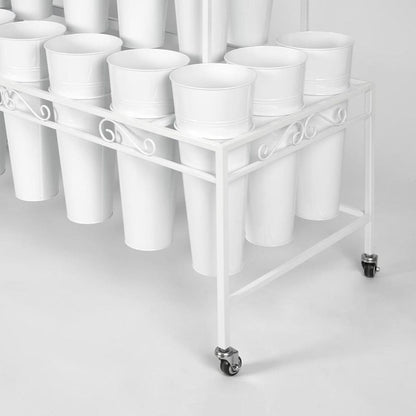 Rectangular 21 Bucket Flower Stand