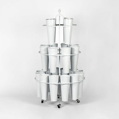 Bucket Stand 24 Bucket White