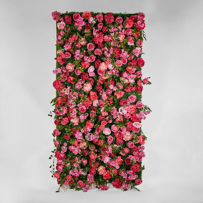 Fuchsia Hot Pink Rose Camelia Blossom Wall 120X240Cm