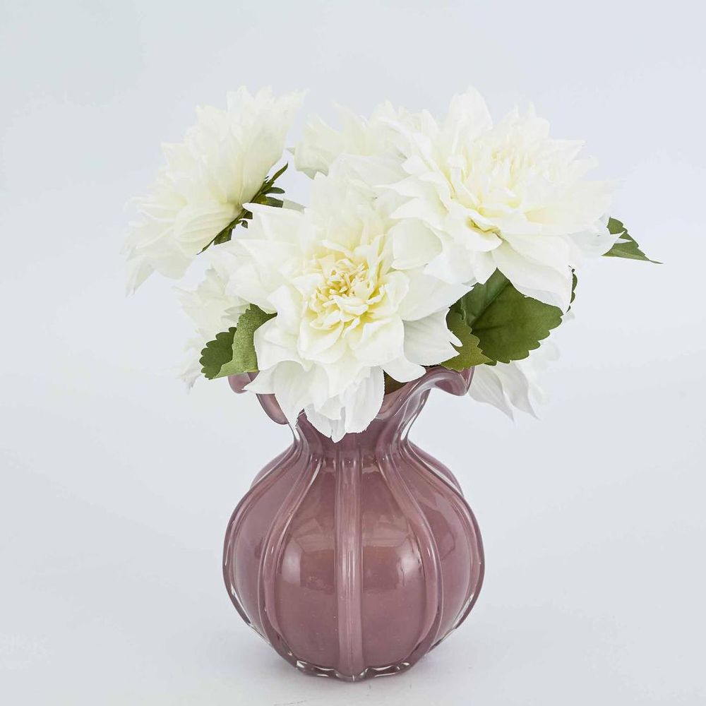 62Cm White Dahlia