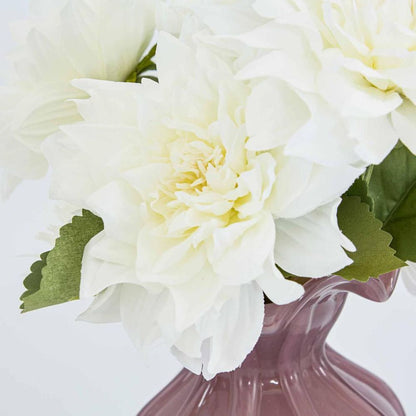 62Cm White Dahlia
