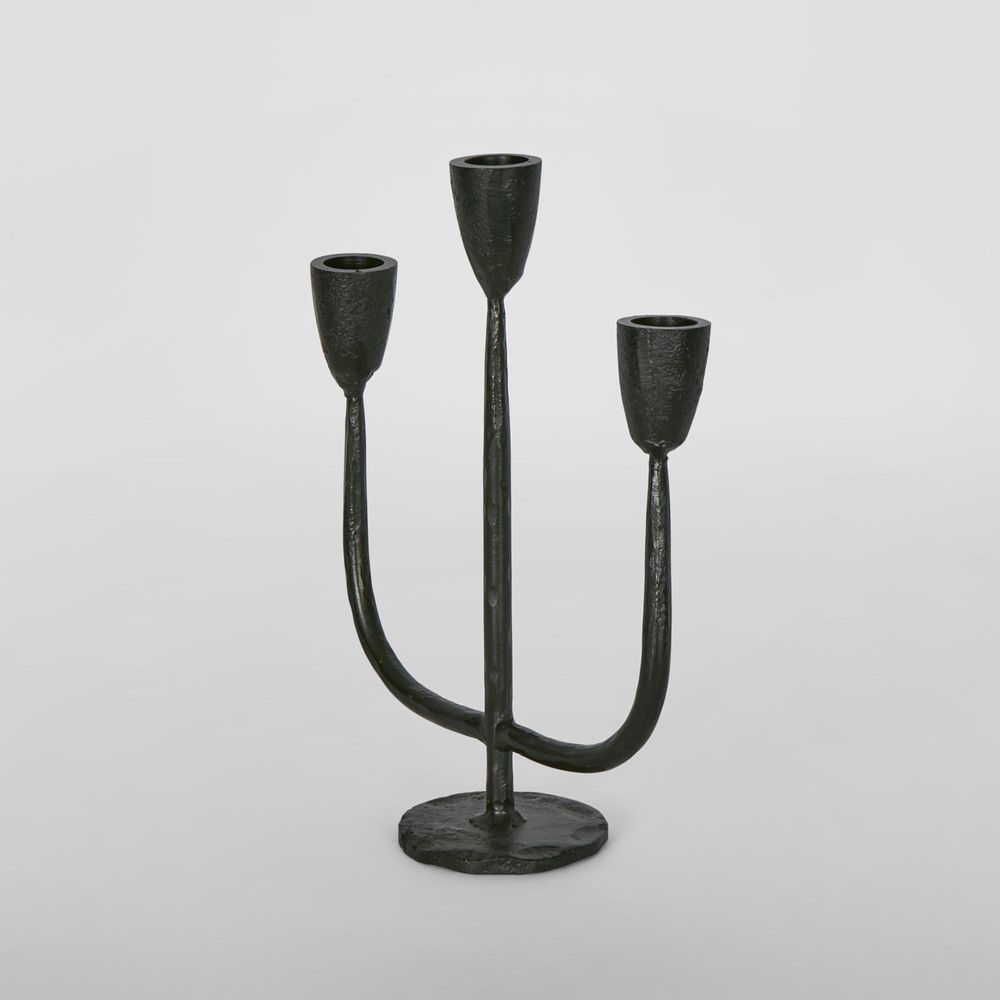 Jasper Candle Stand Black