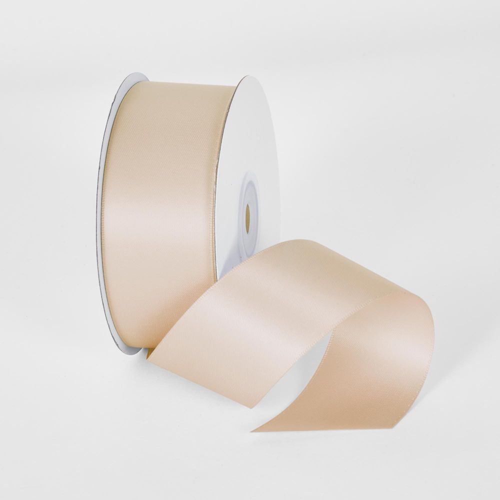 Nude 22.86M -38Mm Double Sided Satin Ribbon P113